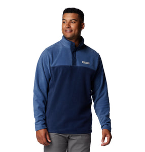 Columbia Men's Steens Mountain II Half Snap Fleece Top (Collegiate Navy/Dark Mountain)