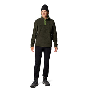 Columbia Men's Steens Mountain II Half Snap Fleece Top (Greenscape/Canteen)