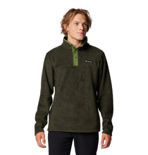 Load image into Gallery viewer, Columbia Men&#39;s Steens Mountain II Half Snap Fleece Top (Greenscape/Canteen)
