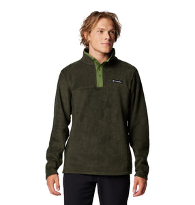 Columbia Men's Steens Mountain II Half Snap Fleece Top (Greenscape/Canteen)