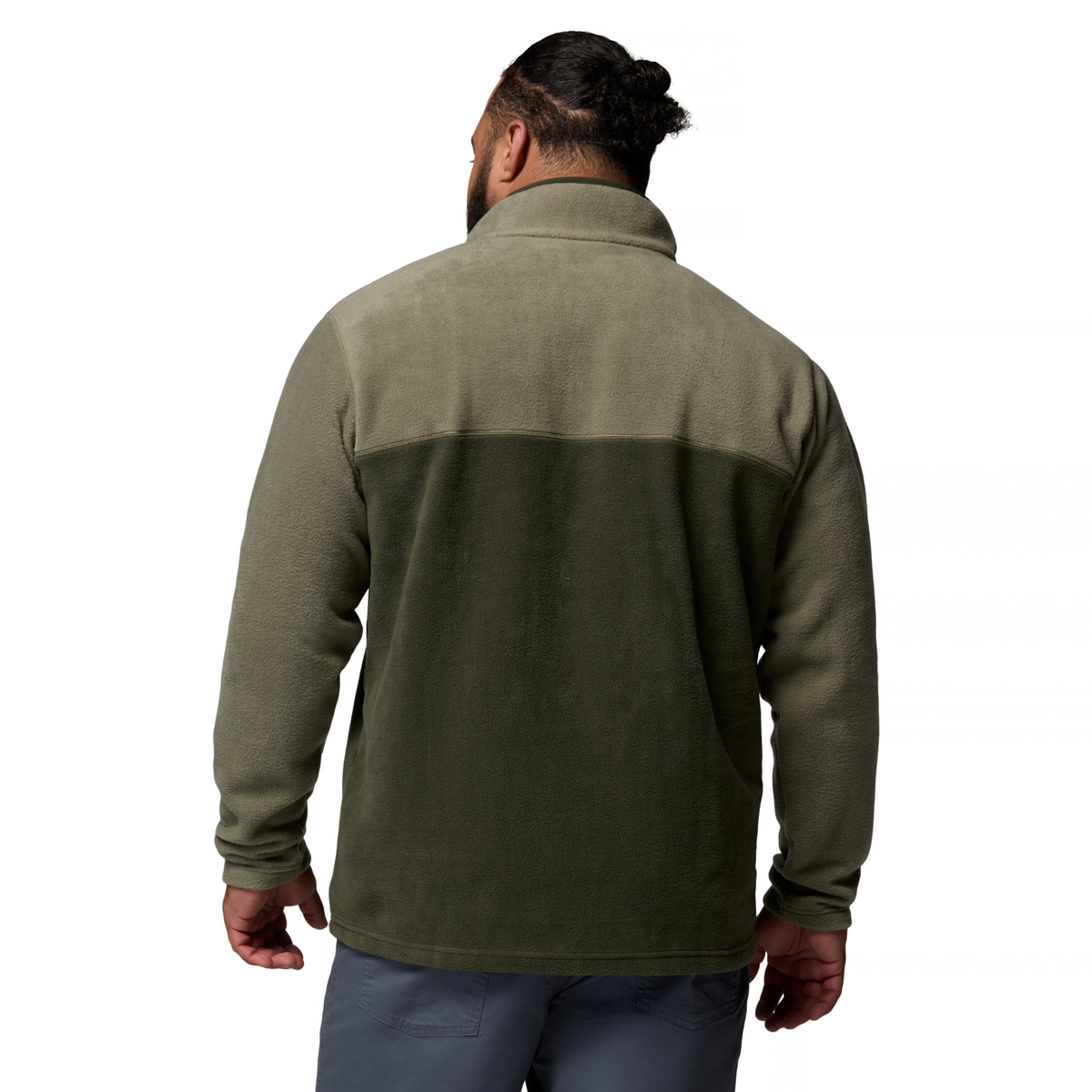 Columbia Men's Steens Mountain II Half Snap Fleece Top (Stone Green/Greenscape)