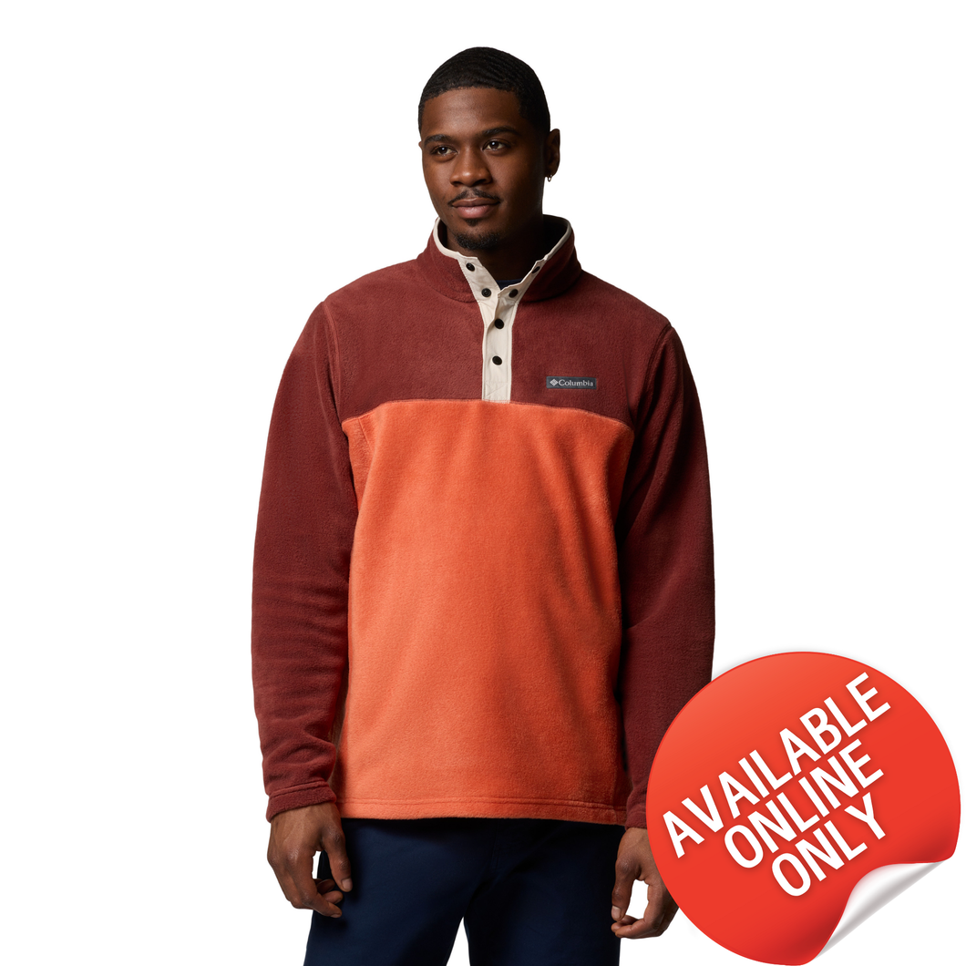 Columbia Men's Steens Mountain Half Snap Fleece Top (Tuscan/Spice)