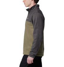 Load image into Gallery viewer, Columbia Men&#39;s Steens Mountain II Half Snap Fleece Top (Stone Green/Shark)
