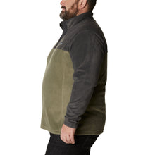 Load image into Gallery viewer, Columbia Men&#39;s Steens Mountain II Half Snap Fleece Top (Stone Green/Shark)
