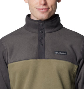 Columbia Men's Steens Mountain II Half Snap Fleece Top (Stone Green/Shark)