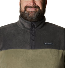 Load image into Gallery viewer, Columbia Men&#39;s Steens Mountain II Half Snap Fleece Top (Stone Green/Shark)
