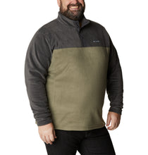 Load image into Gallery viewer, Columbia Men&#39;s Steens Mountain II Half Snap Fleece Top (Stone Green/Shark)
