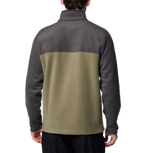 Columbia Men's Steens Mountain II Half Snap Fleece Top (Stone Green/Shark)