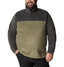 Load image into Gallery viewer, Columbia Men&#39;s Steens Mountain II Half Snap Fleece Top (Stone Green/Shark)
