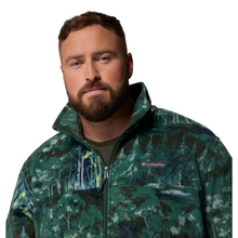 Load image into Gallery viewer, Columbia Men&#39;s Steens Mountain Print Full Zip Fleece (Rain Forest Deschutestrees)
