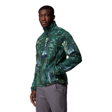 Load image into Gallery viewer, Columbia Men&#39;s Steens Mountain Print Full Zip Fleece (Rain Forest Deschutestrees)
