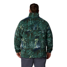 Load image into Gallery viewer, Columbia Men&#39;s Steens Mountain Print Full Zip Fleece (Rain Forest Deschutestrees)
