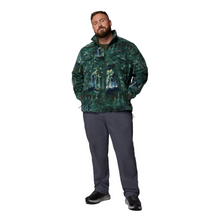 Load image into Gallery viewer, Columbia Men&#39;s Steens Mountain Print Full Zip Fleece (Rain Forest Deschutestrees)

