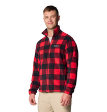 Load image into Gallery viewer, Columbia Men&#39;s Steens Mountain Printed Full Zip Fleece (Mountain Red/Check Print)
