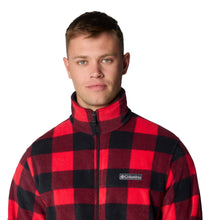 Load image into Gallery viewer, Columbia Men&#39;s Steens Mountain Printed Full Zip Fleece (Mountain Red/Check Print)
