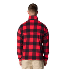 Load image into Gallery viewer, Columbia Men&#39;s Steens Mountain Printed Full Zip Fleece (Mountain Red/Check Print)
