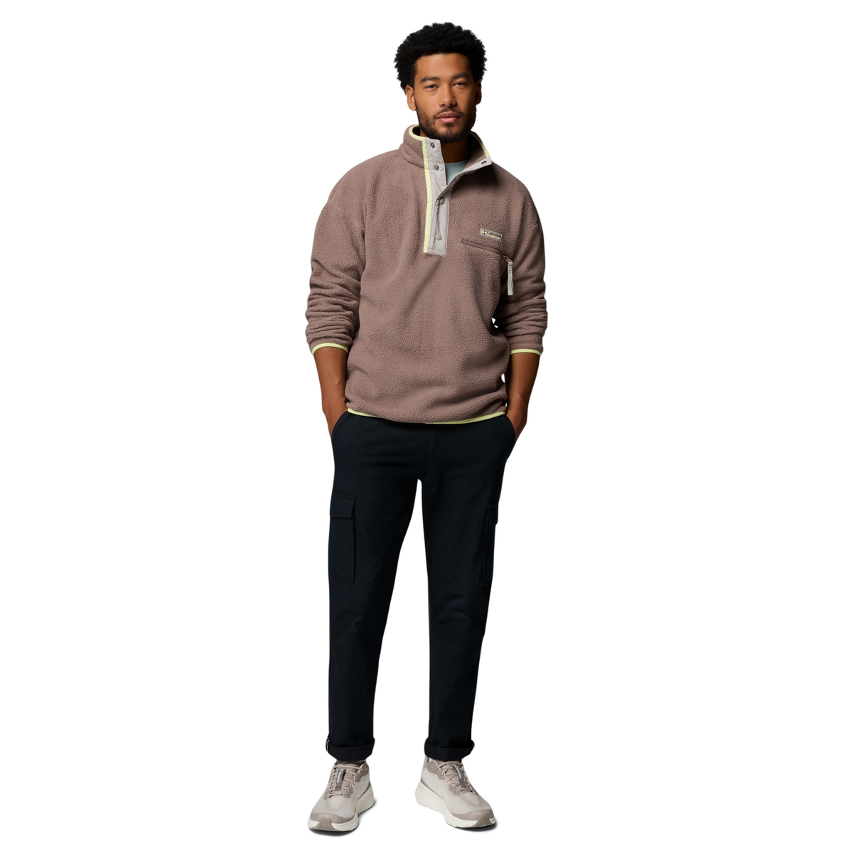 Columbia Men's Helvetia II Half Snap Fleece Top (Iron)