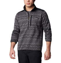 Load image into Gallery viewer, Columbia Men&#39;s Sweater Weather III Printed Half Zip Fleece (Shark Madras Tonal)
