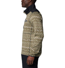 Load image into Gallery viewer, Columbia Men&#39;s Sweater Weather III Printed Half Zip Fleece (Stone Green Madras Multi)
