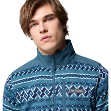 Load image into Gallery viewer, Columbia Men&#39;s Sweater Weather Printed Half Zip Fleece Top (Everblue KnitKnot)
