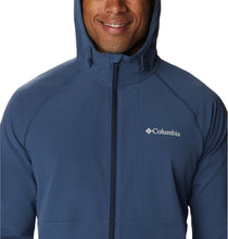 Load image into Gallery viewer, Columbia Men&#39;s Tall Heights Hooded Softshell Jacket (Dark Mountain)
