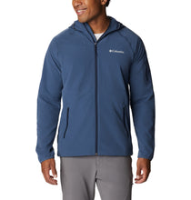 Load image into Gallery viewer, Columbia Men&#39;s Tall Heights Hooded Softshell Jacket (Dark Mountain)
