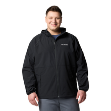 Load image into Gallery viewer, Columbia Men&#39;s Tall Heights II Hooded Softshell Jacket (Black)
