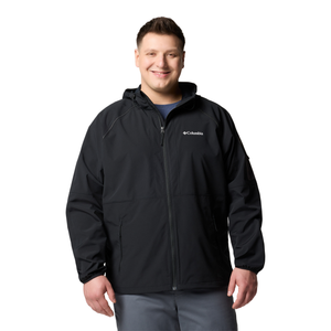 Columbia Men's Tall Heights II Hooded Softshell Jacket (Black)