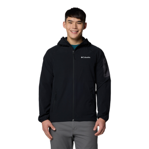 Columbia Men's Tall Heights II Hooded Softshell Jacket (Black)