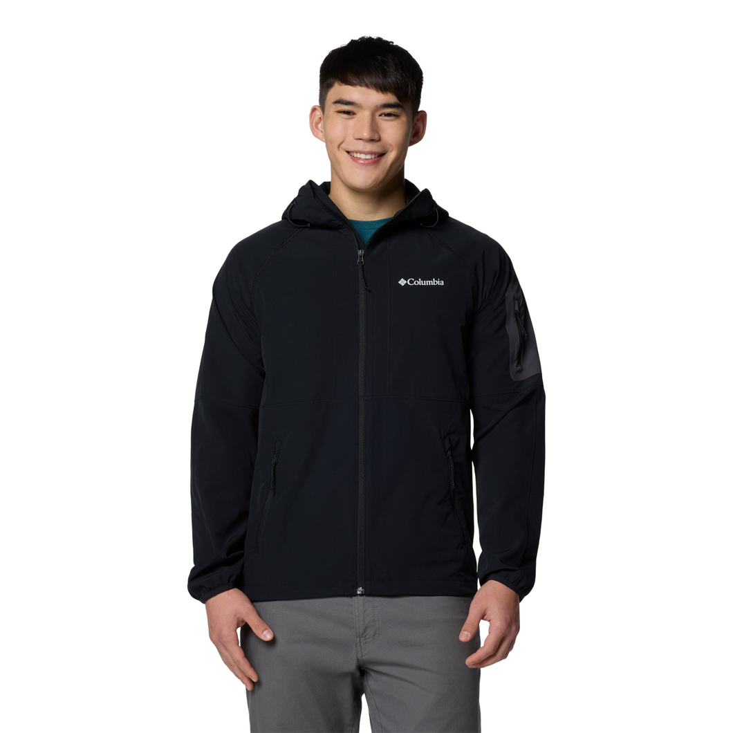 Columbia Men's Tall Heights II Hooded Softshell Jacket (Black)