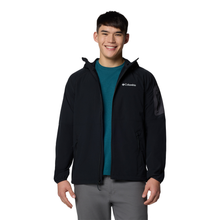 Load image into Gallery viewer, Columbia Men&#39;s Tall Heights II Hooded Softshell Jacket (Black)
