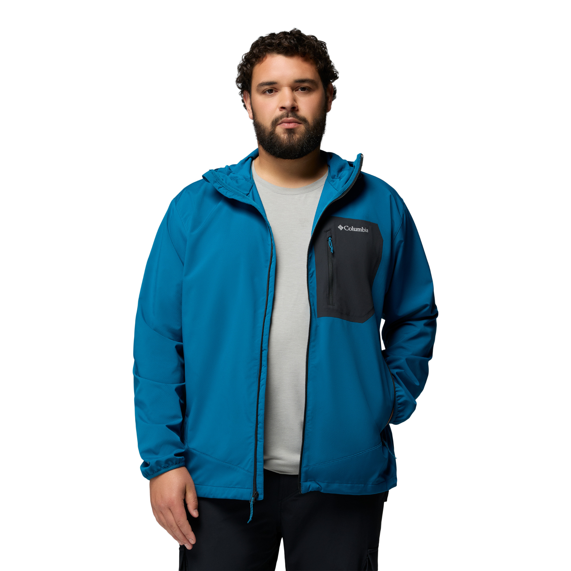 Columbia Men's Tall Heights III Hooded Softshell Jacket Phoenix Blue 442 2155181