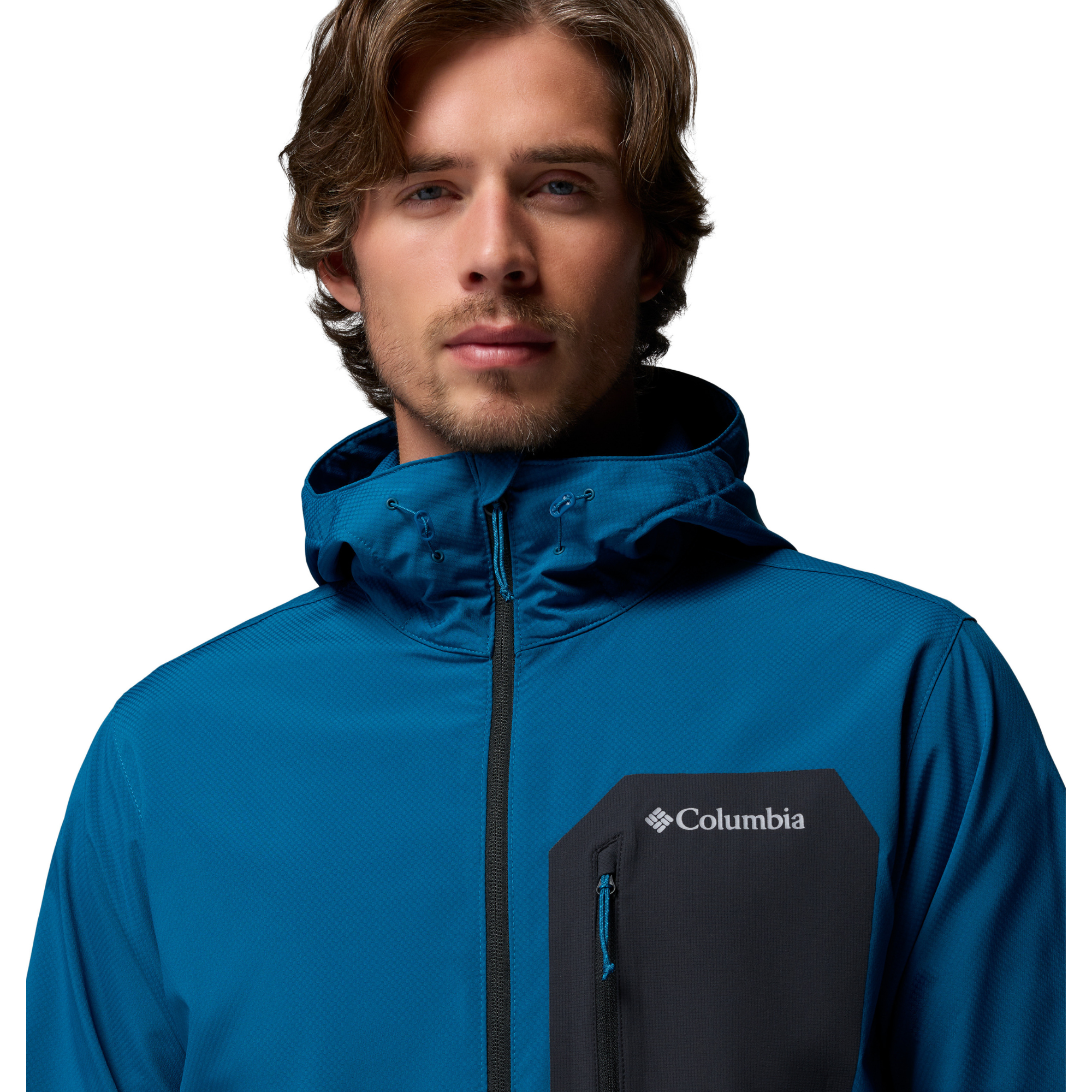 Columbia Men's Tall Heights III Hooded Softshell Jacket Phoenix Blue 442 2155181