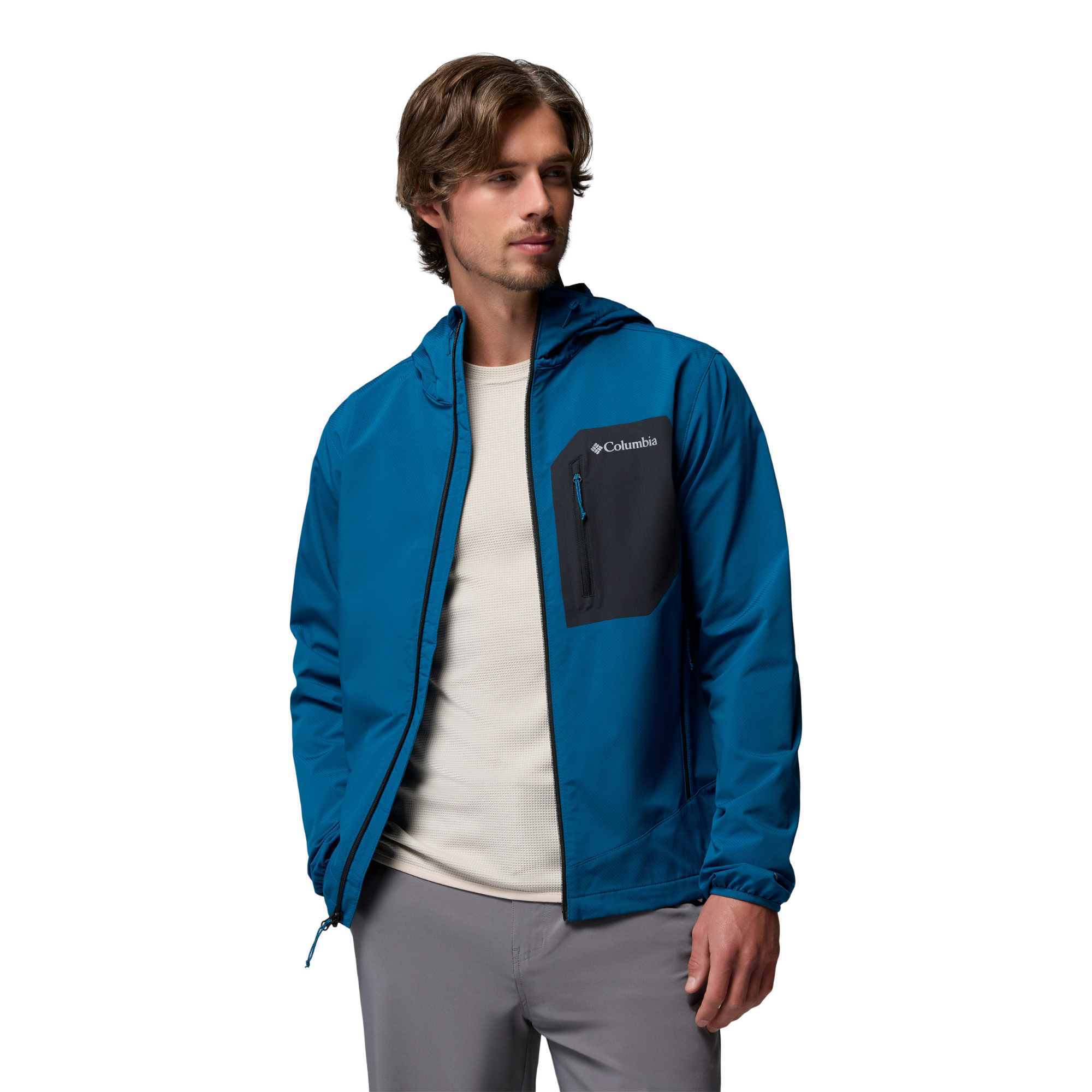 Columbia Men's Tall Heights III Hooded Softshell Jacket Phoenix Blue 442 2155181