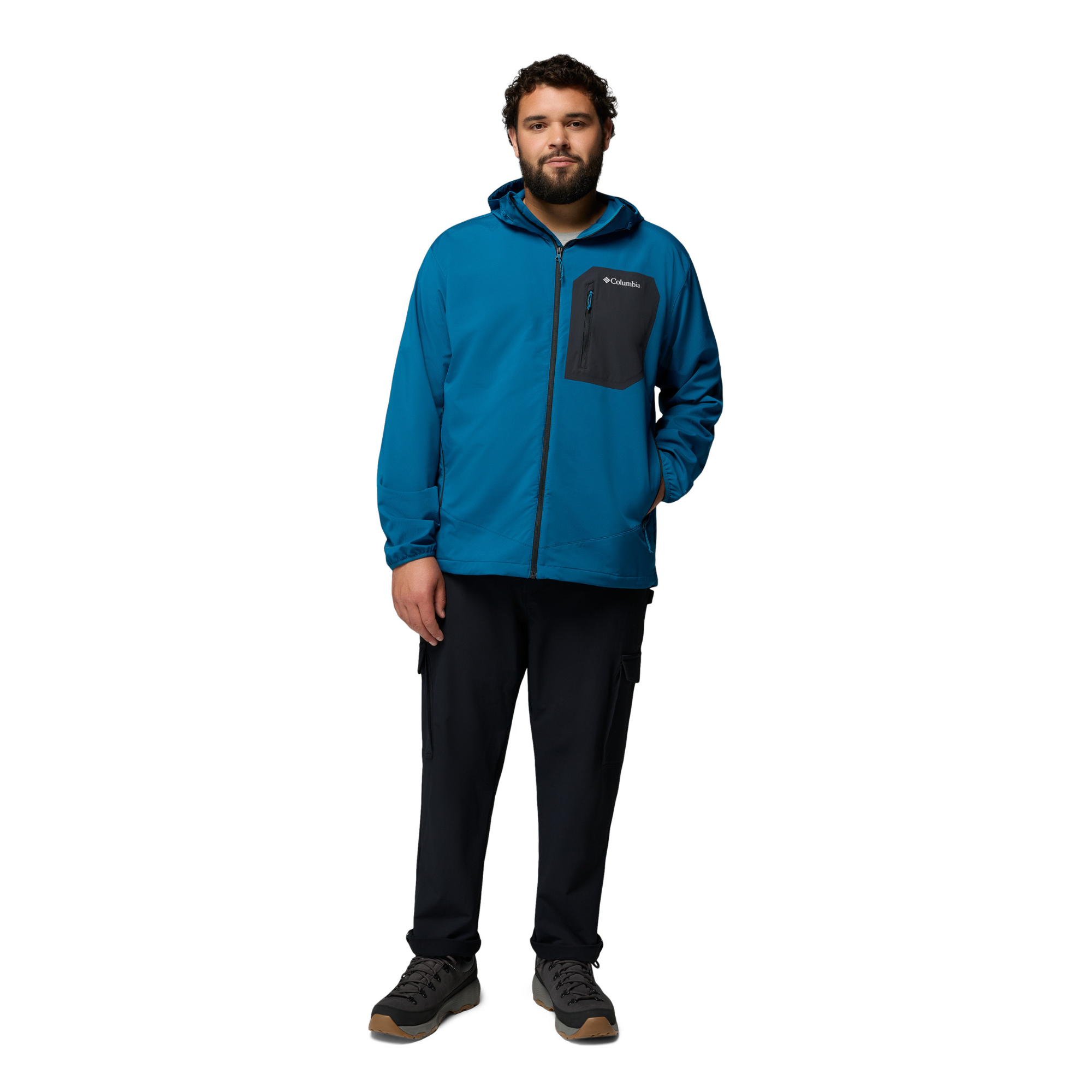Columbia Men's Tall Heights III Hooded Softshell Jacket Phoenix Blue 442 2155181