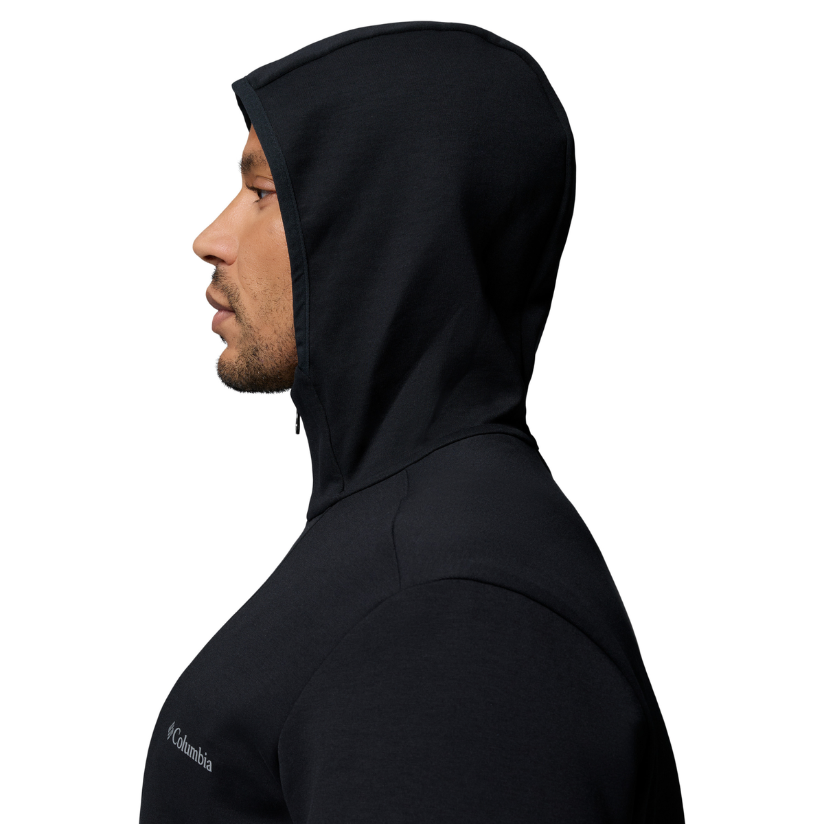 Columbia Men's Tech Spacer Hooded Full Zip Fleece (Black)