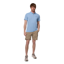 Load image into Gallery viewer, Columbia Men&#39;s Tech Trail Utility Short Sleeve Polo Shirt (Ripple Blue)
