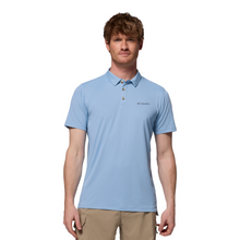 Load image into Gallery viewer, Columbia Men&#39;s Tech Trail Utility Short Sleeve Polo Shirt (Ripple Blue)
