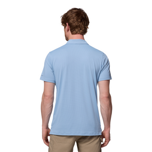 Columbia Men's Tech Trail Utility Short Sleeve Polo Shirt (Ripple Blue)