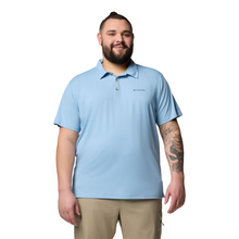 Load image into Gallery viewer, Columbia Men&#39;s Tech Trail Utility Short Sleeve Polo Shirt (Ripple Blue)
