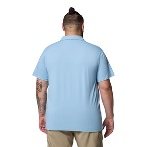 Columbia Men's Tech Trail Utility Short Sleeve Polo Shirt (Ripple Blue)