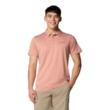 Load image into Gallery viewer, Columbia Men&#39;s Tech Trail Utility Short Sleeve Polo Shirt (Tuscan Heather)
