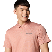 Load image into Gallery viewer, Columbia Men&#39;s Tech Trail Utility Short Sleeve Polo Shirt (Tuscan Heather)
