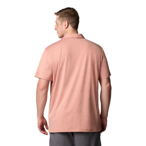 Columbia Men's Tech Trail Utility Short Sleeve Polo Shirt (Tuscan Heather)