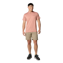 Load image into Gallery viewer, Columbia Men&#39;s Tech Trail Utility Short Sleeve Polo Shirt (Tuscan Heather)
