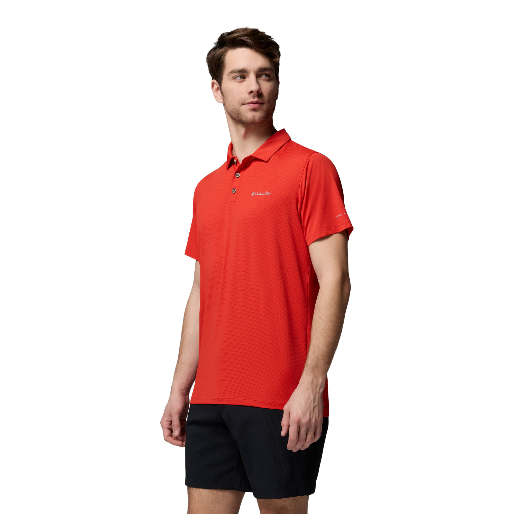 Columbia Men's Tech Trail Utility Technical Polo Shirt (Super Sonic)