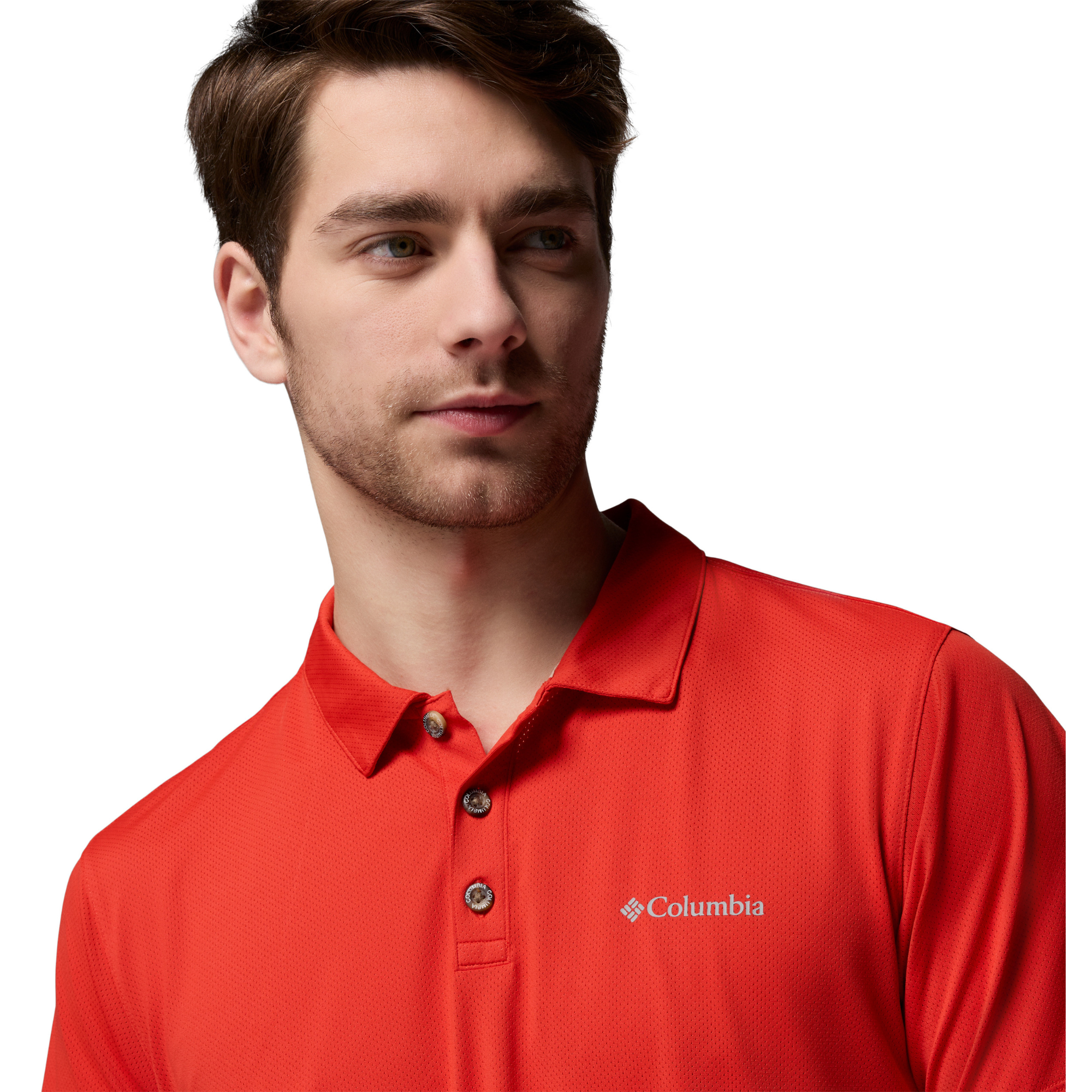 Columbia Men's Tech Trail Utility Technical Polo Shirt (Super Sonic)
