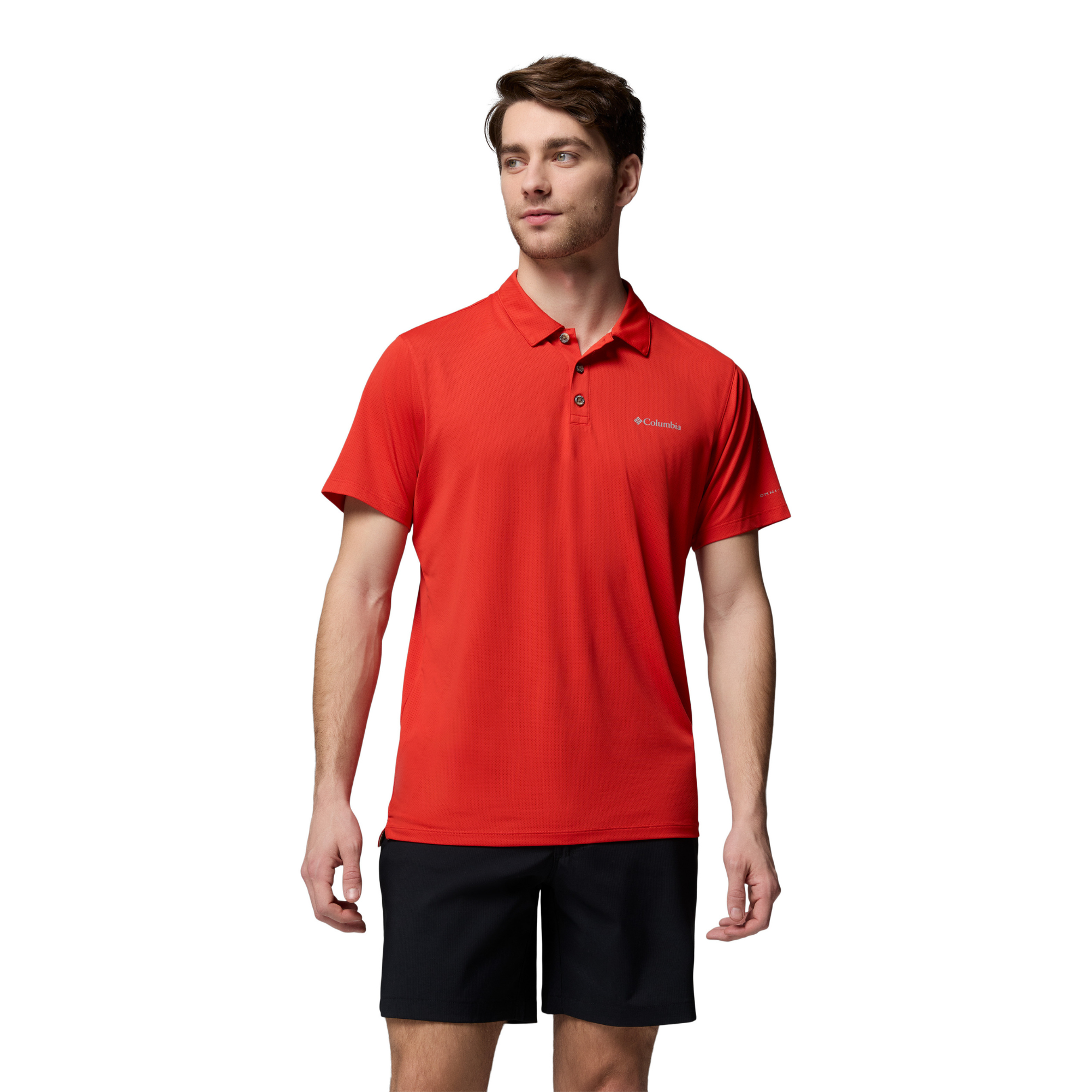 Columbia Men's Tech Trail Utility Technical Polo Shirt (Super Sonic)