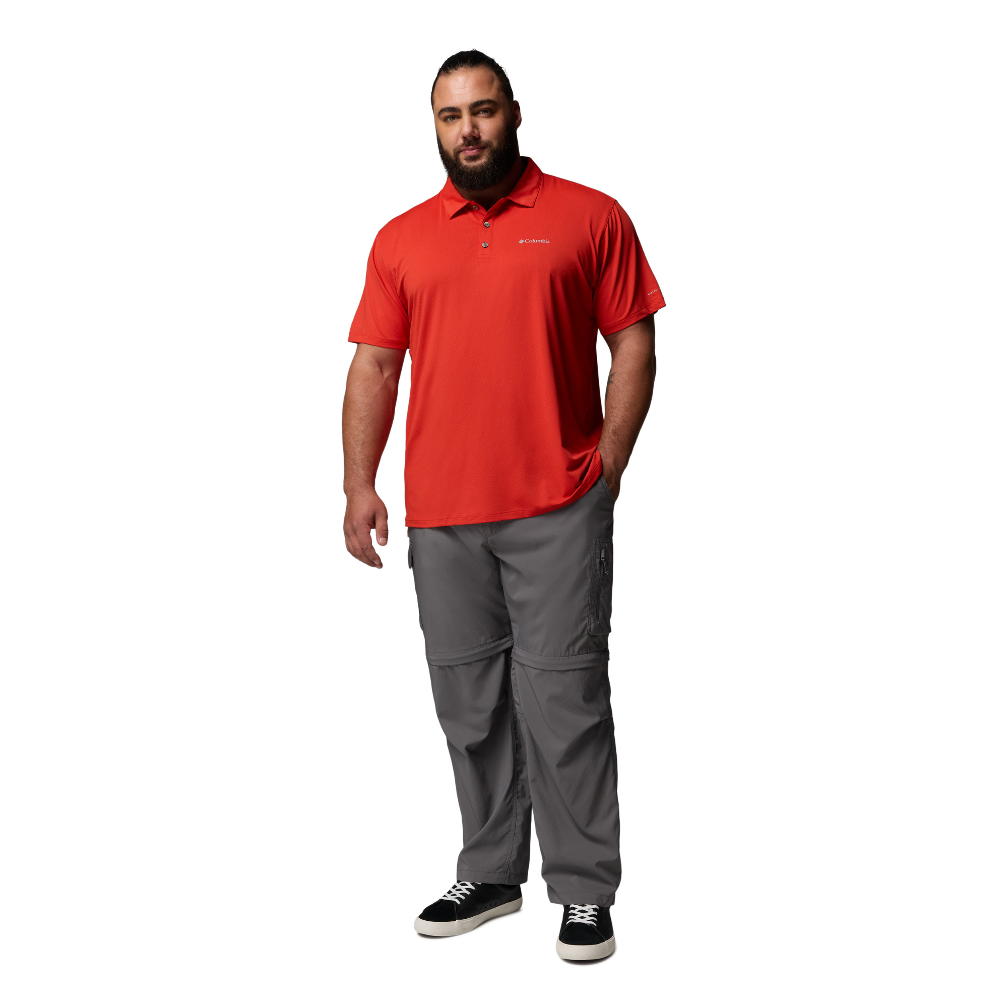 Columbia Men's Tech Trail Utility Technical Polo Shirt (Super Sonic)