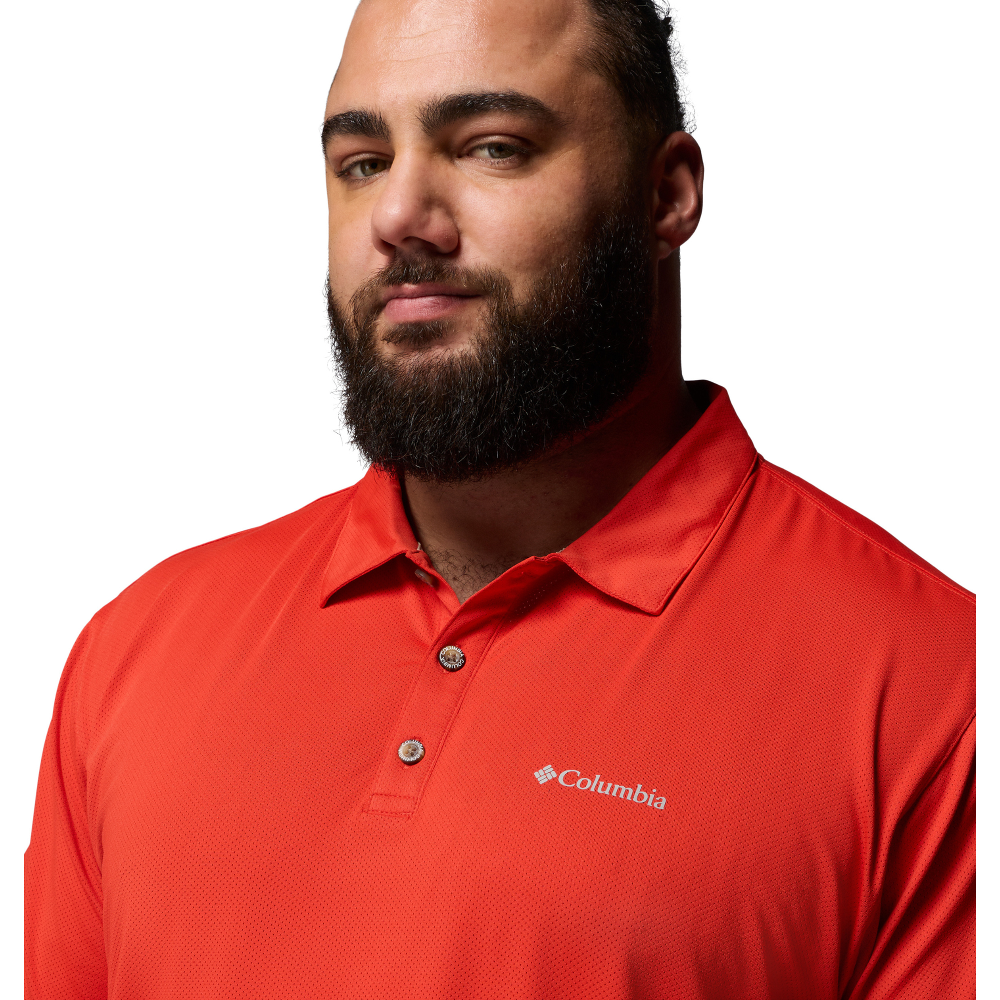 Columbia Men's Tech Trail Utility Technical Polo Shirt (Super Sonic)